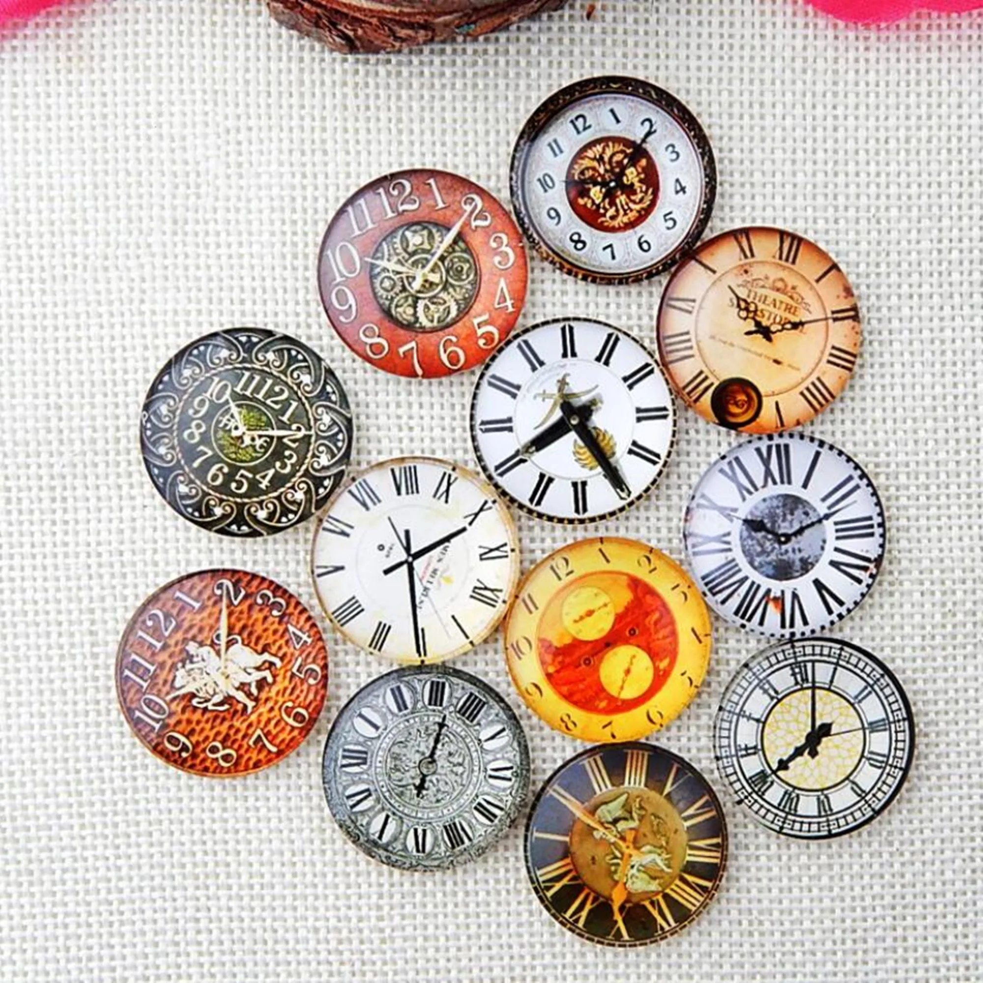 10 sztuk/partia okrągły 8-25MM zegar szkło Cabochon dla make bransoletka naszyjnik dla kobiet 2019 kolczyk pins broszka craft supply — zdjęcie 4