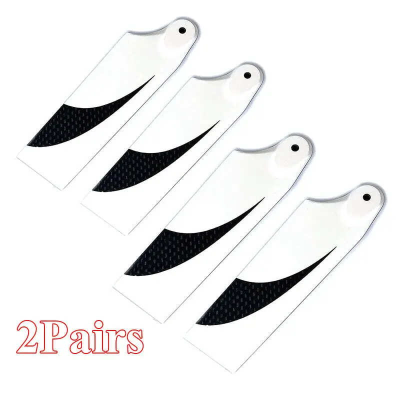 2 pairs  Align Trex 700 RC Helicopter 110mm carbon fiber tail blade