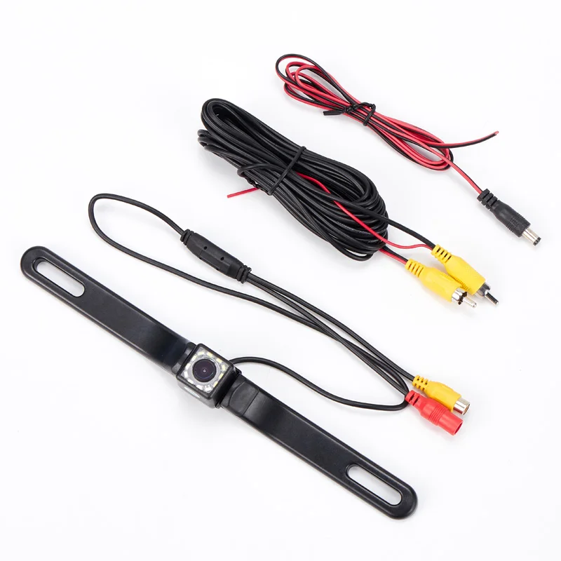 Telecamera retrovisiva per auto universale 12 LED visione notturna Backup parcheggio telecamera retromarcia impermeabile 170 grandangolo immagine a colori HD