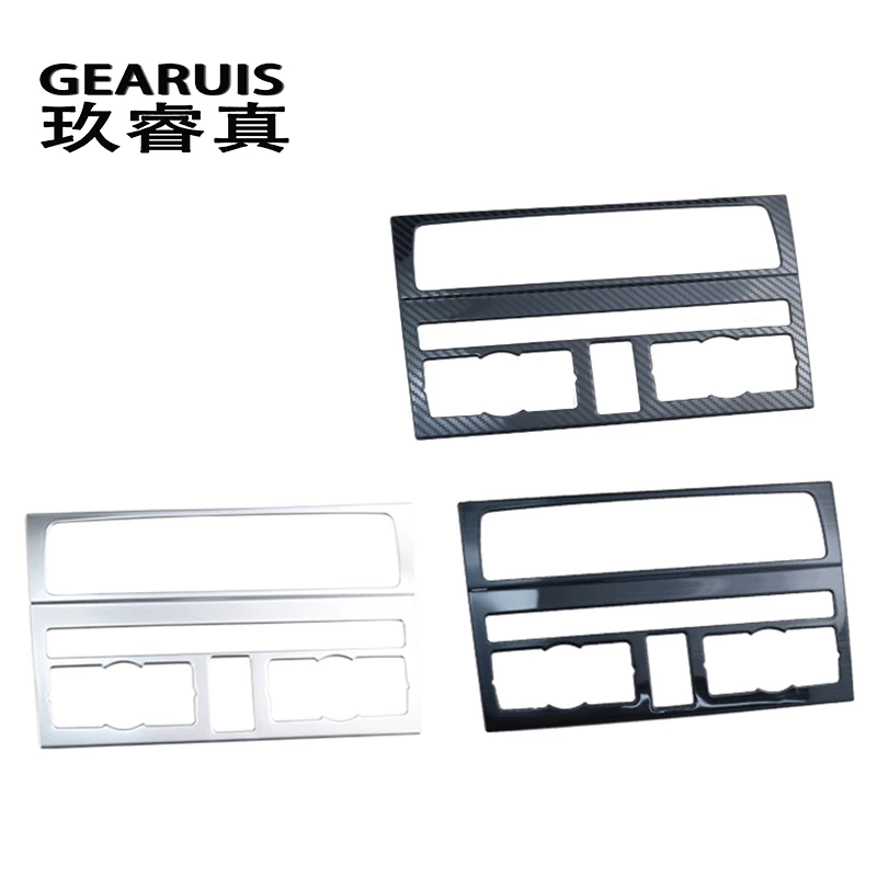 Car Styling For Audi Q7 4l Auto Interior Accessories stainless steel Car Central Control CD Panel Cover stickers and Decals Trim