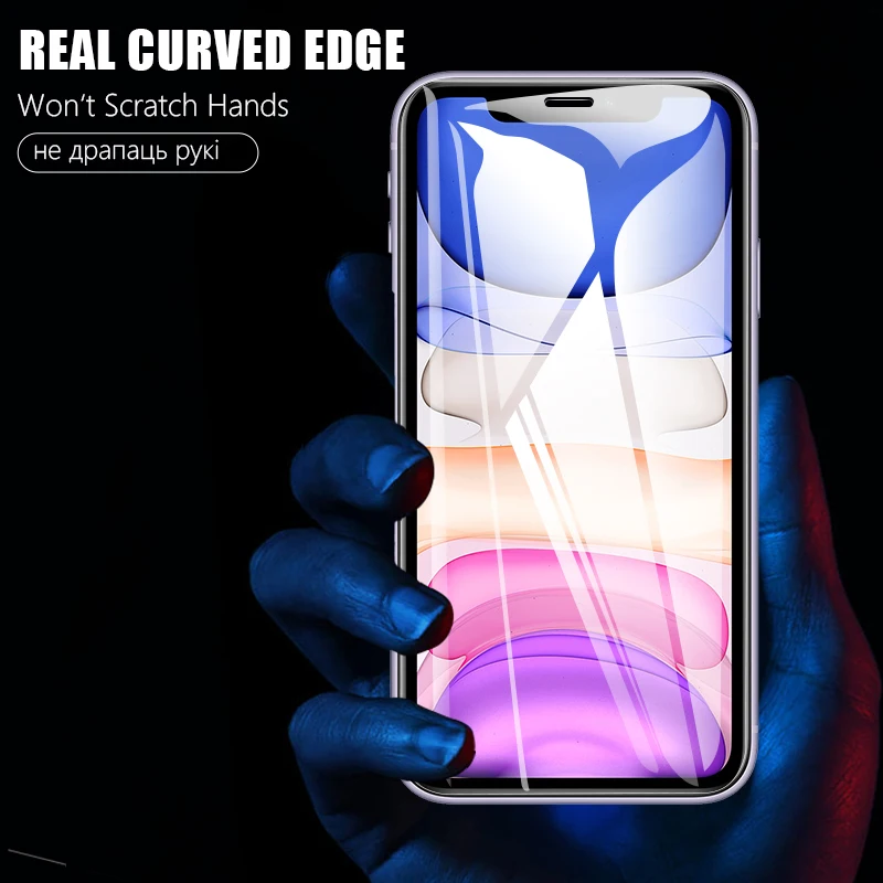 IPhone用スクリーンプロテクター,3ピース,モデル用強化ガラス11 pro max,3D