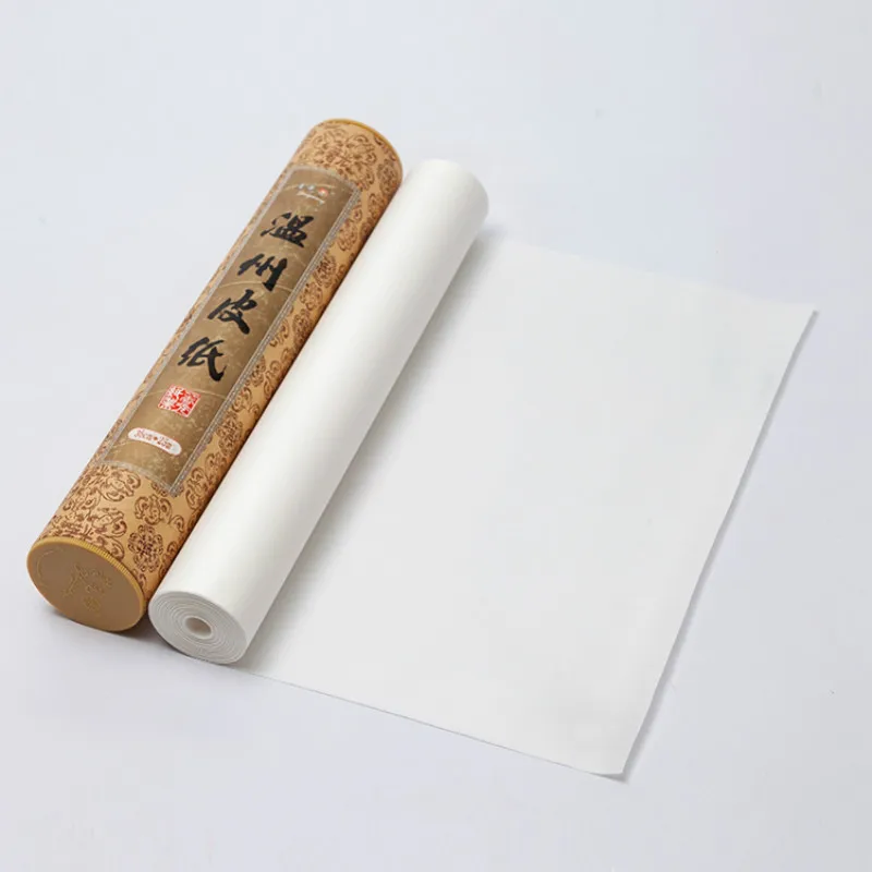 Chinese Wenzhou Mulberry Paper Handmade Calligraphy Painting Rice Paper Half Ripe Fiber Xuan Paper Rijstpapier Vintage Papier