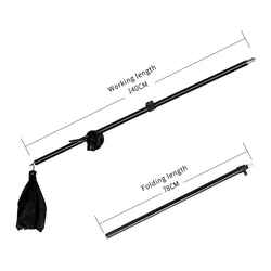 SH Photography Photo Studio Kit Light Stand Cross Arm With Weight Bag Photo Studio Accessories Extension Rod 75 -135CM