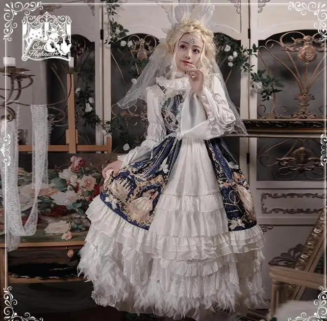 Robe Vintage lolita en dentelle pour filles, tenue victorienne taille haute, kawaii, gothique, avec nœud papillon, jsk loli cos