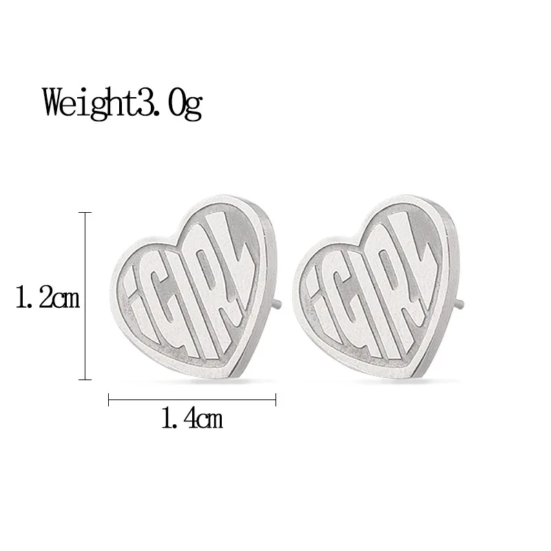 IGIRL earrings set women earrings for trendy fashion jewelry aretes de acero inoxidable para mujer Stainless Steel jewelry