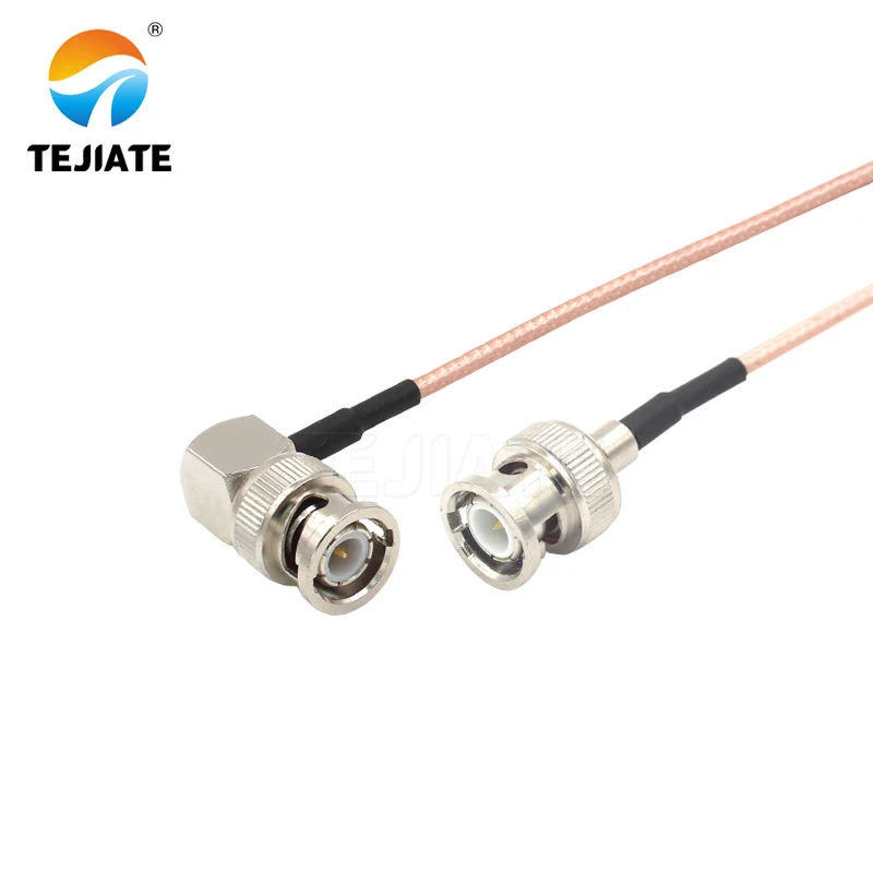 1PCS TEJIATEอะแดปเตอร์BNCถึงBNCประเภทBNCJแปลงBNCJW 8-90ซม.1M 1.5M 2MความยาวConnector RG316ลวด