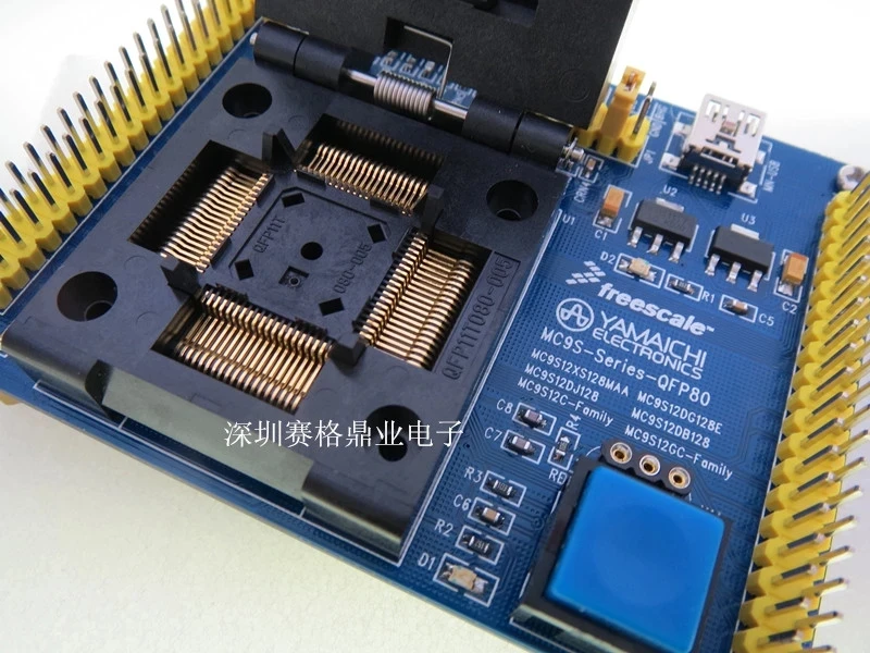 

Original Freescale IC Test Seat MC9S12XS128 MC9S12DG128 Burning Programm MC9S12DJ128 MC9S12DB128 Socket Adapte