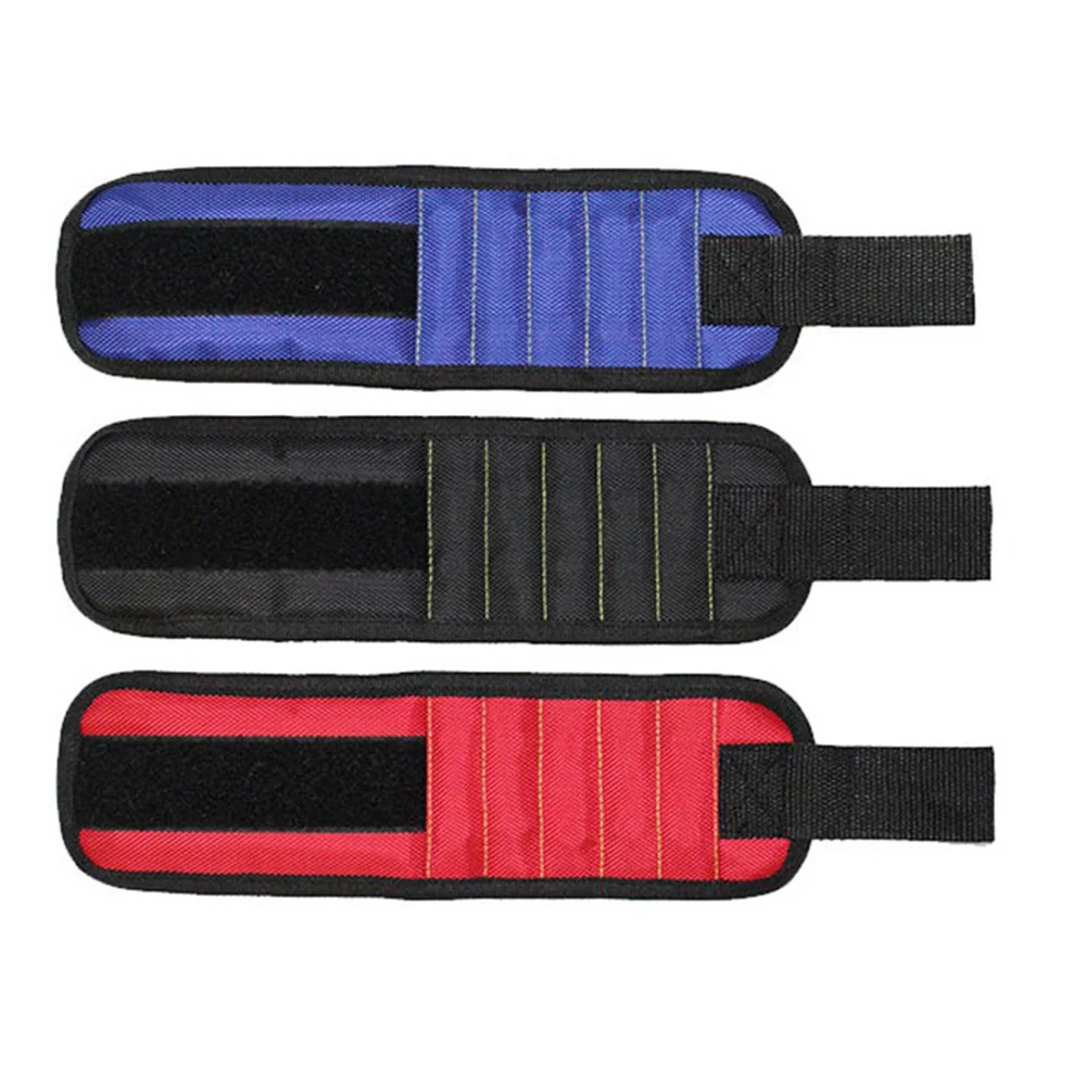 Portable Magnetic Tool Bag Wristband Woodwork Electrician Wrist Tool Belt with Telescopic Pick Up Tool for Screw Nail Nut Bolt