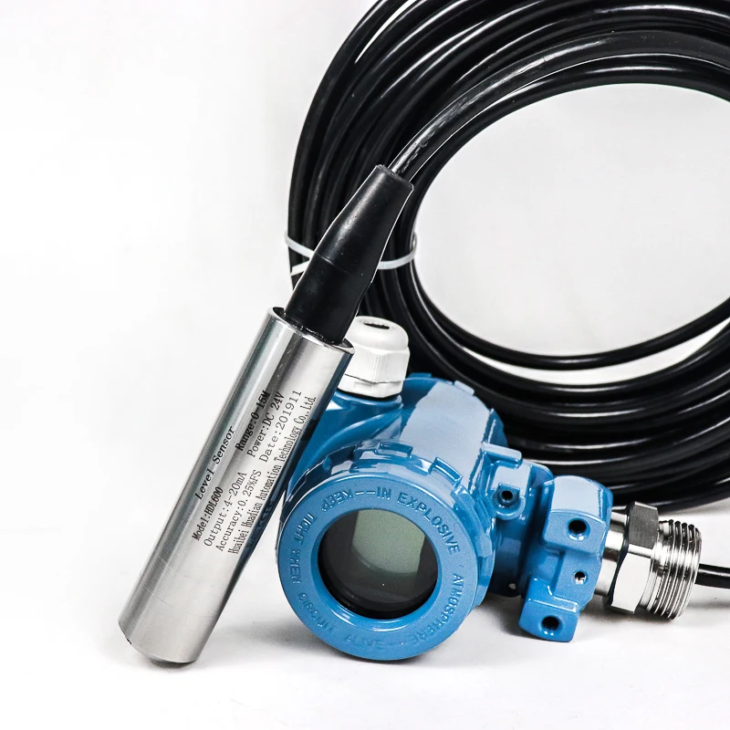 Submersible level transmitter 4-20MA 0-10V water oil fuel liquid level transmitter sensor 24V DC