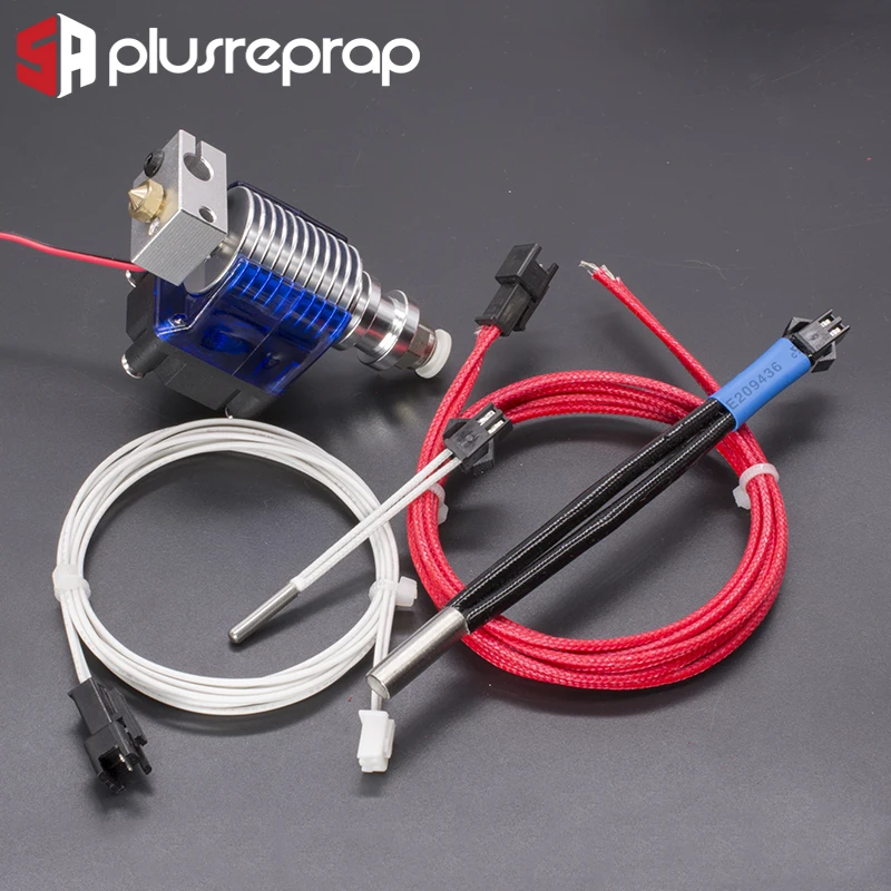 V6 J-head 12V 24V All metal Hotend Wade or Bowden Extruder Heater Thermistor Fan Nozzle Heat sink for 1.75/ 3mm 3D Printer Part 2