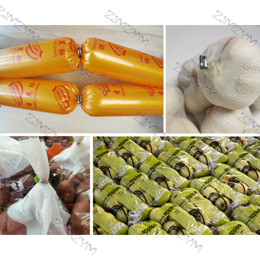 GU-50ZD elétrica que amarra a máquina com a máquina de empacotamento comercial do pedal para a máquina 300w 110v/220v da selagem do saco líquido da salsicha 60/min