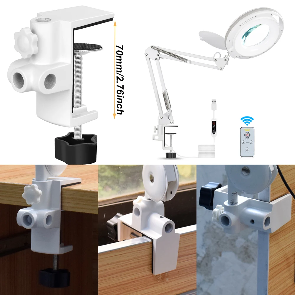 Newacalox Tafellamp Usb 5X Vergrootglas Afstandsbediening Led Vergrootglas Licht Voor Lezen Ambachten Hobby Diy Lassen Derde Hand
