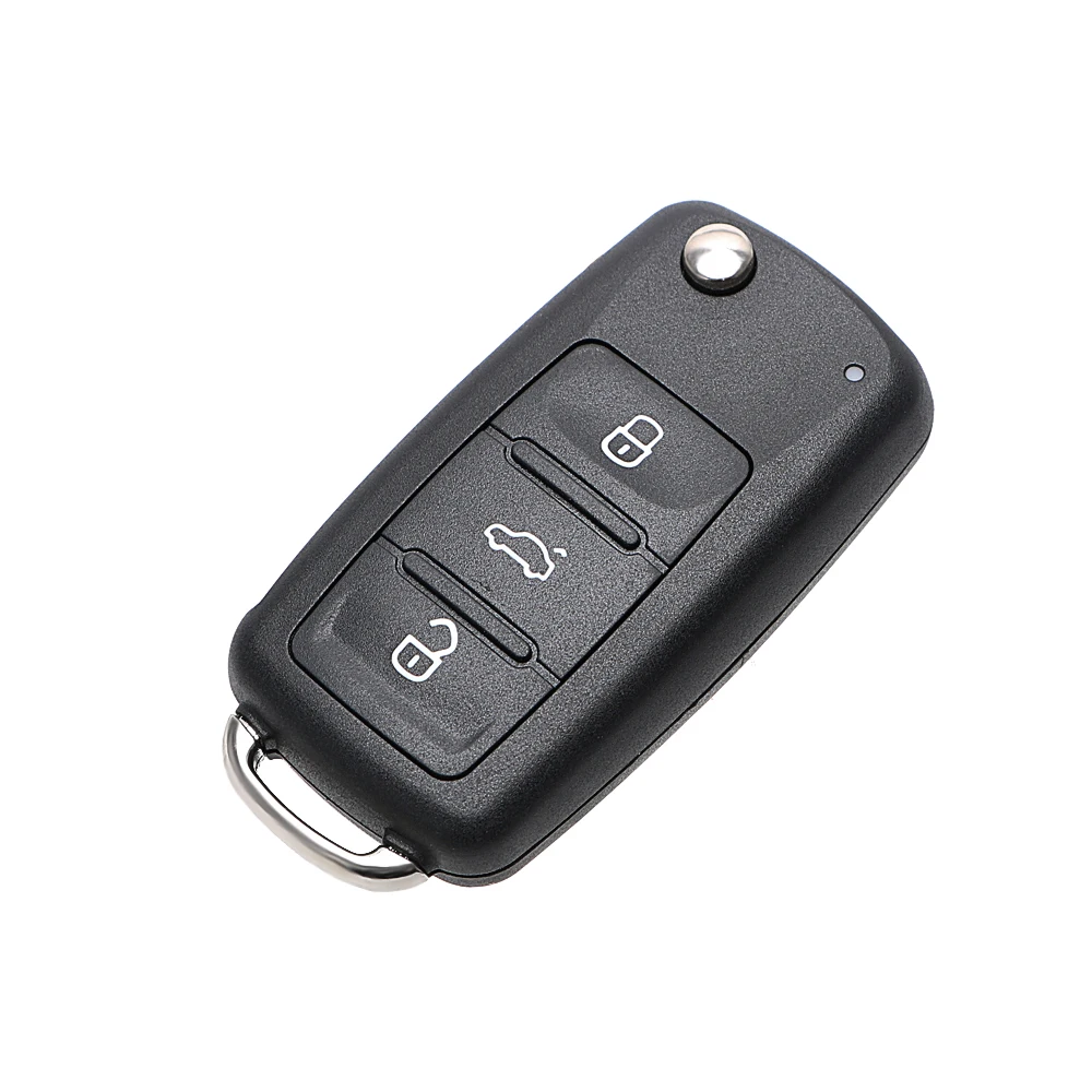 Blank Car Keys For VW Car Key Shell for Beetle/Caddy/Eos/Golf/Jetta/Polo/Scirocco/Tiguan/Touran/UP Remote Flip 3 Buttons