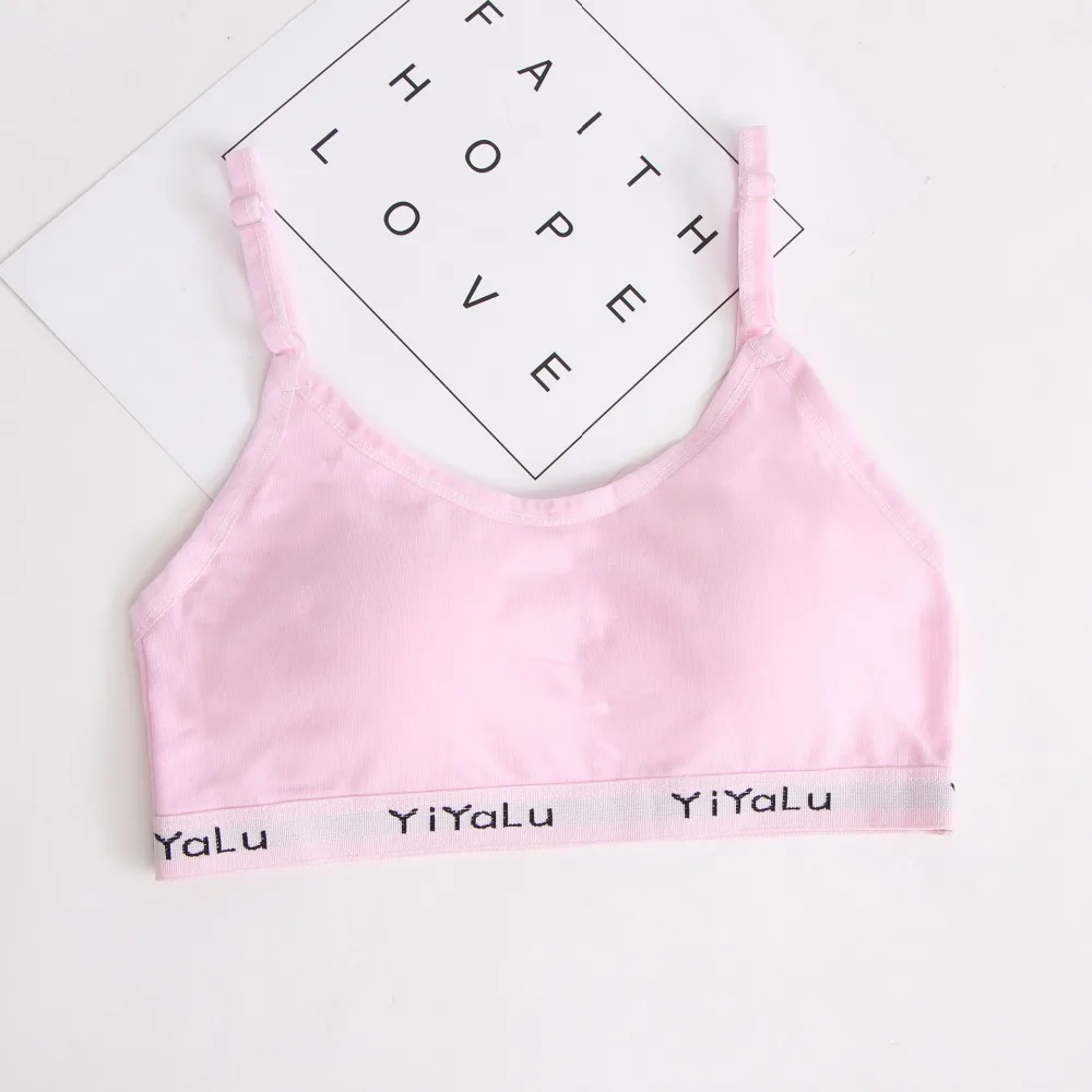 Young Girls Cotton Underwear Teenage Training Sports Bra Top For Teens 8-15 Years Adolescente Lingerie Teen Bras