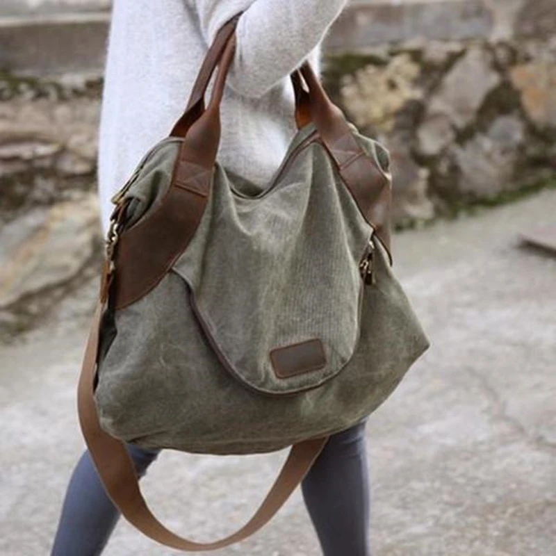 Casual Canvas Messenger Bag for Women High Quality VIP Handbag Vintage Fashion Tote Travel Crossbody Bags