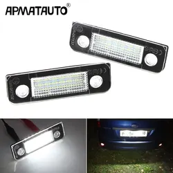 2Pcs CANbus No Error Car Led Number License Plate Light Lamp For Ford Fiesta MK5 2001-2008 Fusion 2001-2011 Mondeo MK2 1996-2000