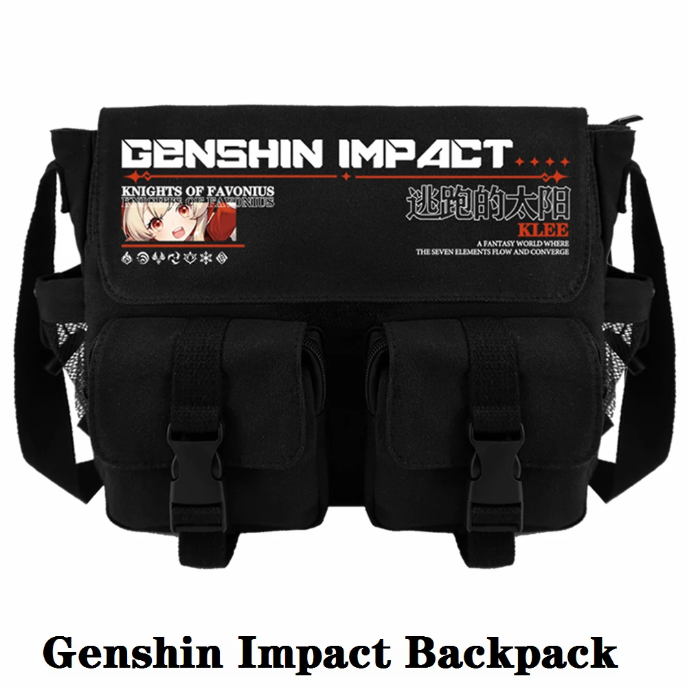 

Game Cosplay Genshin Impact Anime Accessories Backpack Project Props Shoulder Bag Venti Diluc Handbag Keqing Qiqi Paimon Klee