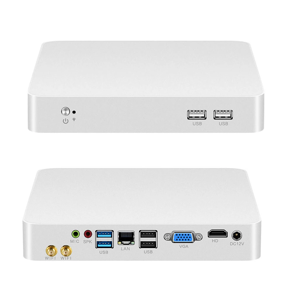 Intel Core I5-4200U 1037U Mini PC DDR3 SSD with 6xUSB 1xHDMI 1xVGA Support WiFi PCIE Linux Pfsense Office Computer Win10 Ready