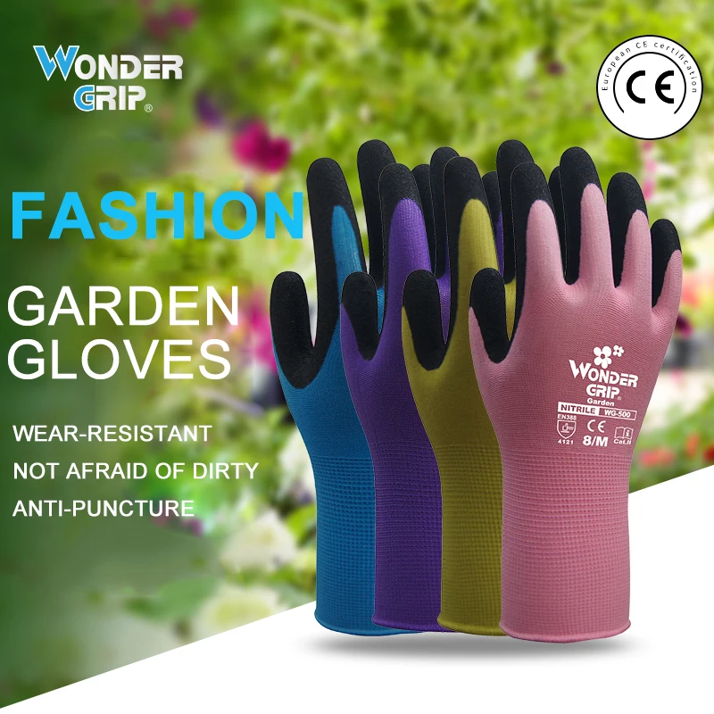 Wonder Grip Garden Gloves Anti Slip Quick Easy to Dig and Plant Safe for Rose Pruning Gloves Mittens Digging Gloves