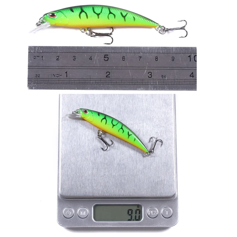 YUCONG 3PCS Minnow Fishing Lures  8cm-9g Sinking Wobblers Noisy Hard Baits Jerkbaits Crankbaits Topwater Bass pesca accessori