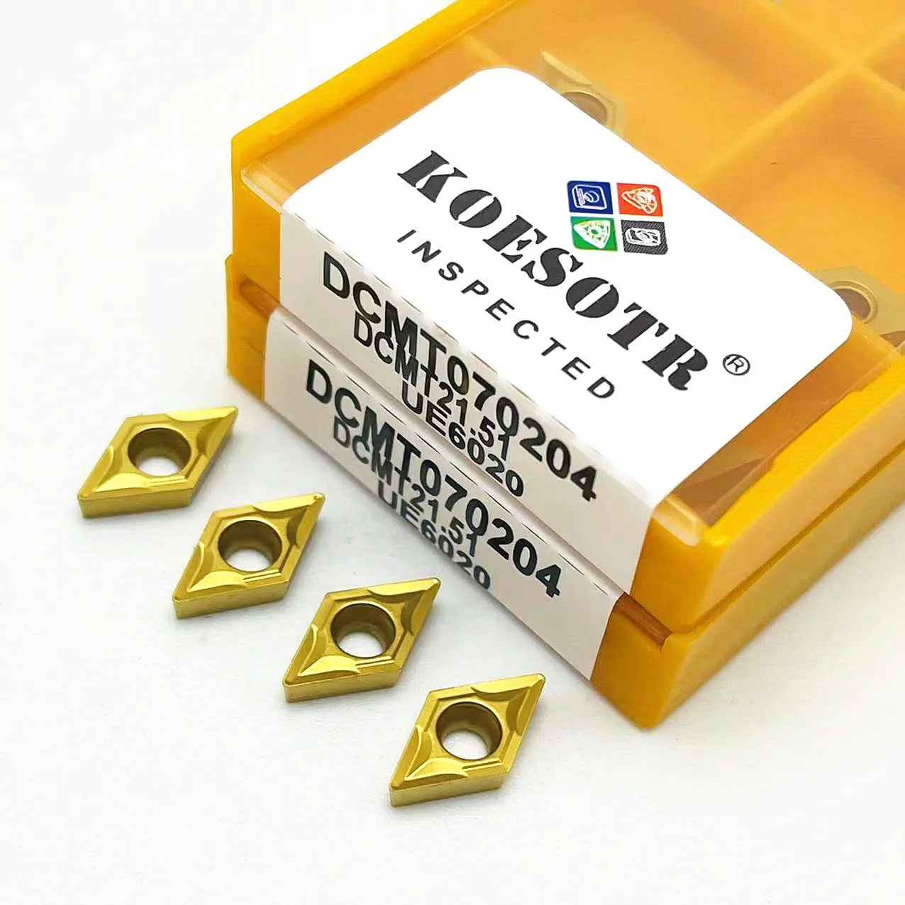 DCMT070204คาร์ไบด์แทรก DCMT11T304 DCMT11T308ภายในเครื่องมือกลึงโลหะเครื่องมือกลึงเครื่องมือ CNC คาร์ไบด์แทรกคาร์ไบด์ dcmt