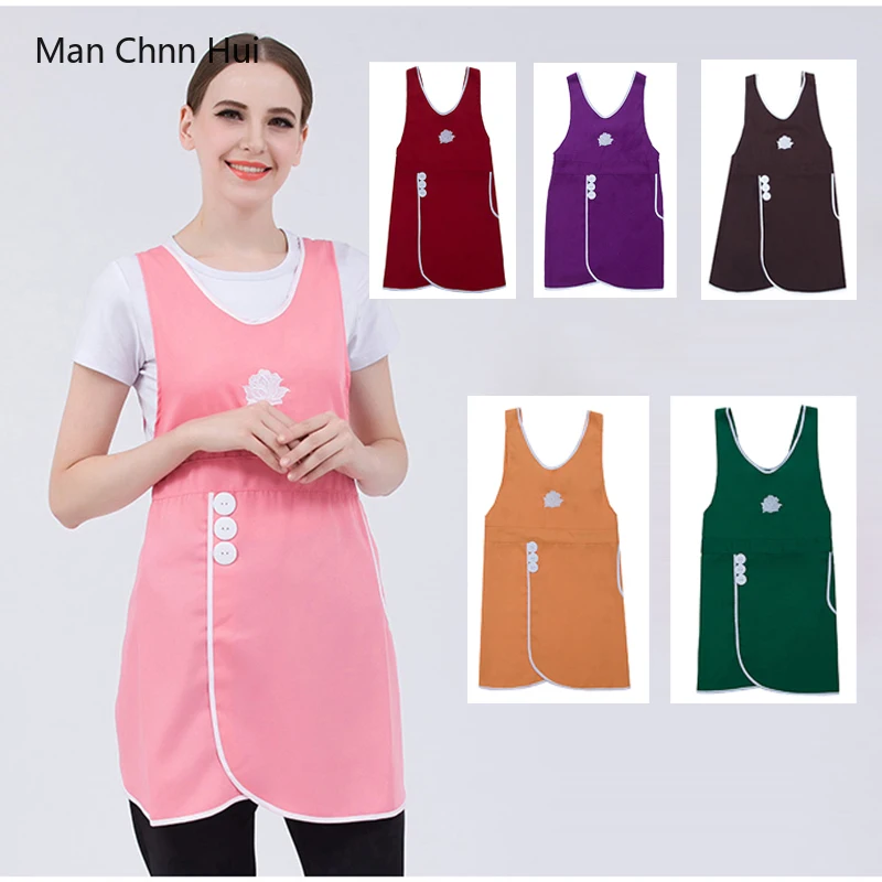 Manicurist apron Sleeveless Spa Uniform Beauty Salon Tattoo Nurse Doctor Women Slim Workwear apron Kitchen Cleaning Aprons