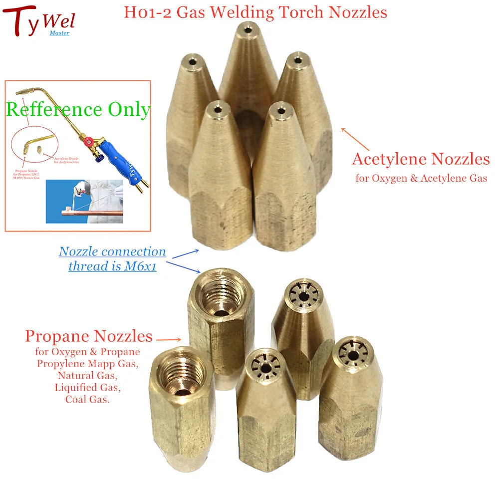 gas brasagem tocha bocal oxigenio propano acetileno gas liquefeito para aco cobre e aluminio solda soldagem tocha h012 pcs 01