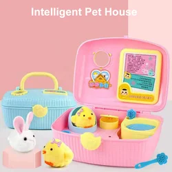 Pollo electrónico para mascota, juguetes bonitos para niños, casa de cría de pollos, regalo para bebé y niña, 2021