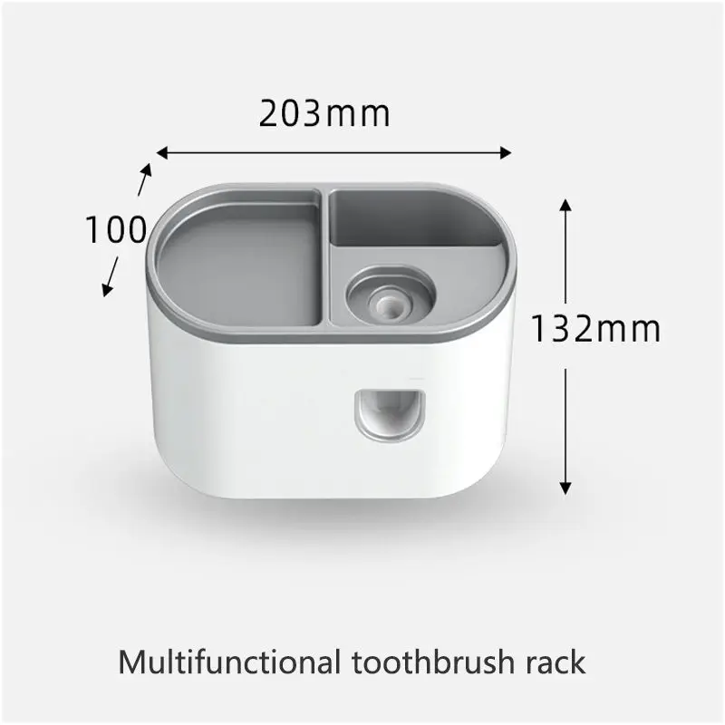 Inverted Toothbrush Holder, Automatic Toothpaste Dispenser, Wall Mount Rack Tools Set, Magnetic Adsorption