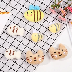 10pcs/lot DIY Handmade Cute cartoon small bee dolls Appliques For Clothes Sewing Supplies DIY Hair clip Decoration