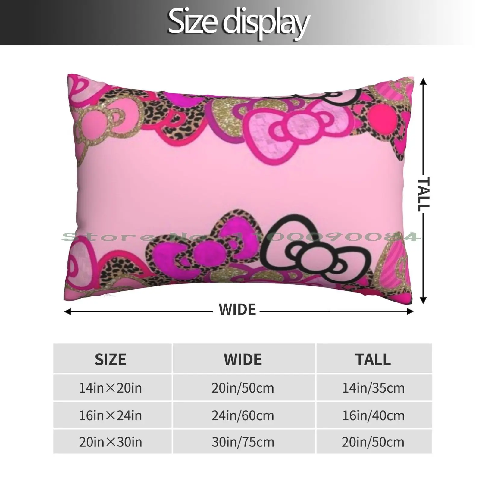 Bow Mania Pillow Case 20x30 50*75 Sofa Bedroom Korilakkuma Funny Kids Japan Cute Kawaii Rilakkuma Kawaii Cute Rilakkuma Pattern