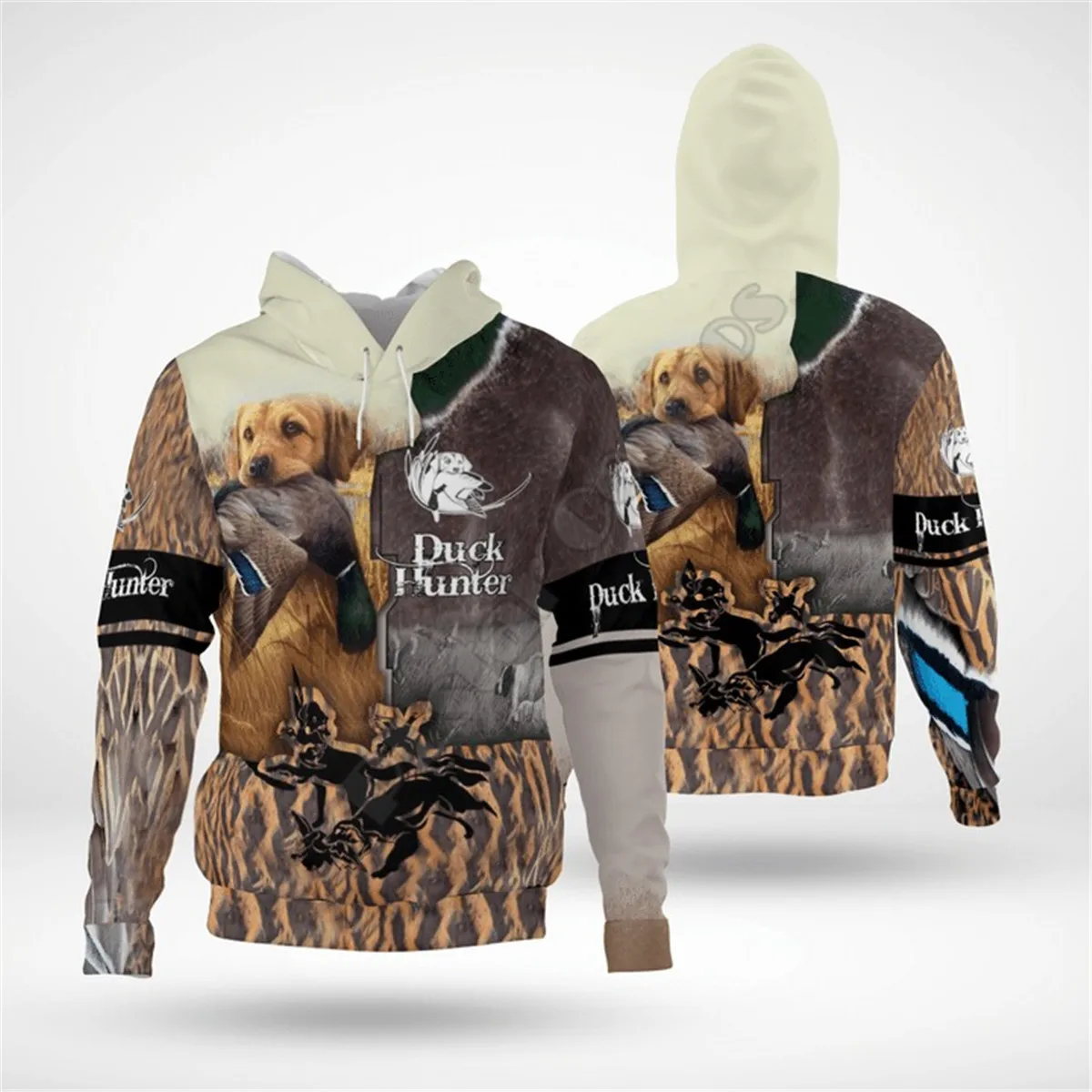 Duck Hunter 3D Hoodies Printed Pullover Men For Women Funny Sweatshirts Fashion Animal Sweater Drop Shipping 02