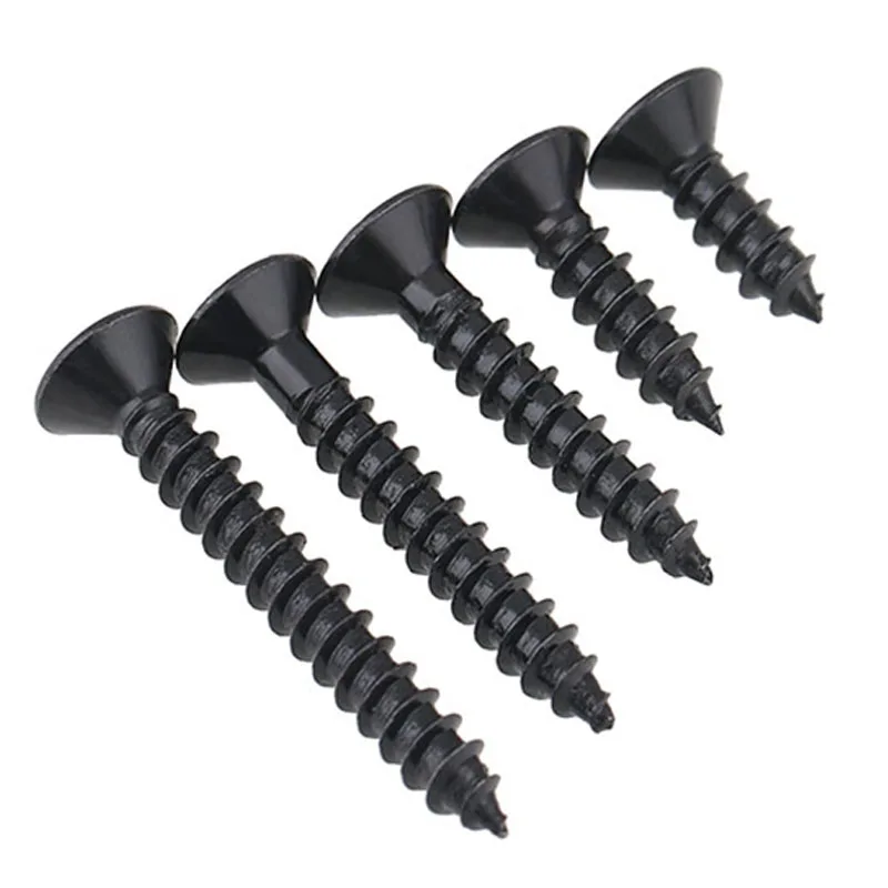 M2 M2.3 M2.6 M3 M4 M5 M6 Black 8.8 stainless steel Countersunk Head Hex Socket Self-Tapping Screws Flat Head Allen Audio Screw