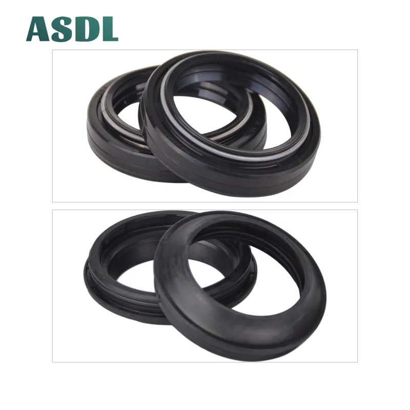 

41x53x8 41 53 8 Fork Damper Oil Seal & Dust Cover For Kawasaki ZX-7R ZX 7R Z750 Z750S GPZ900 ZX-9R ZX 9R ZX 10 Z1300 1979-2012