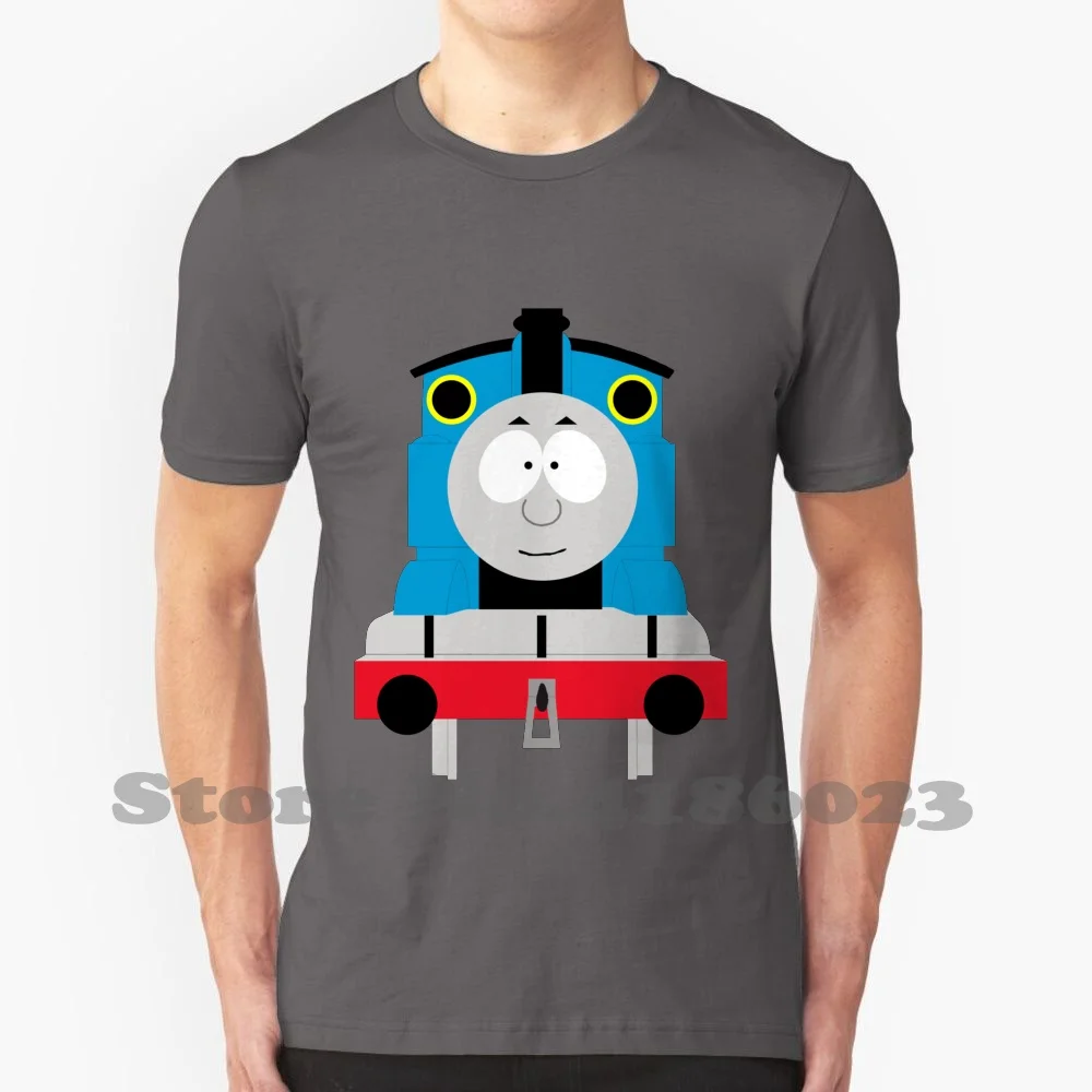 Thomas In Style 100% Cotton T-Shirt Tank Engine Train Style Funny Locomotive