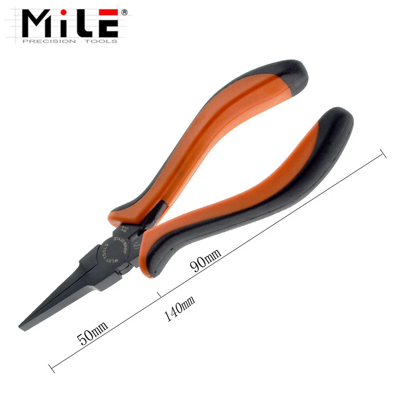 Ultra-Thin Toothless Flat Nose Pliers Electrician Forceps for Jewelry and Handcraft Making Craft Beading Beads Tool