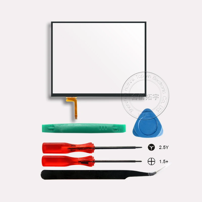 HOTHINK-pantalla táctil de repuesto con herramientas para Nintendo New 2dsll, Panel táctil y destornillador, 2DS XL, 1 Juego