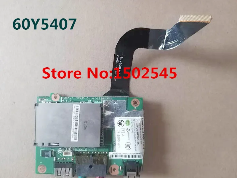 For Lenovo Thinkpad X200 X200S X201 X201S X201I Original Laptop USB board audio board sound card board with cable 60Y5407