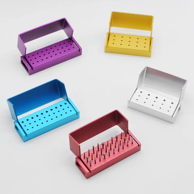 Burs Blocks Autoclavable Disinfection Holder Sterilizer 30/15 holes For Dental Clinic Supplies