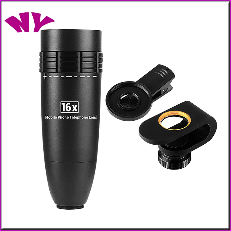 Mobile Phone Camera Monocular Lens 16x Telephoto Metal Outdoor High Quality Monocular Portable Zoom Hd Optical Observation