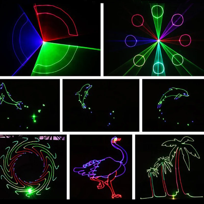 Party/Stage/Tuin Laser Verlichting Projector 500Mw Rgb Projectie Laserlicht