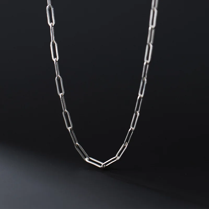 10cm 100% 925 Sterling Silver Necklace Bracelets Tail Chains 2.3/3.1/3.6mm S925 Silver Extension Chains DIY Jewelry Accessories