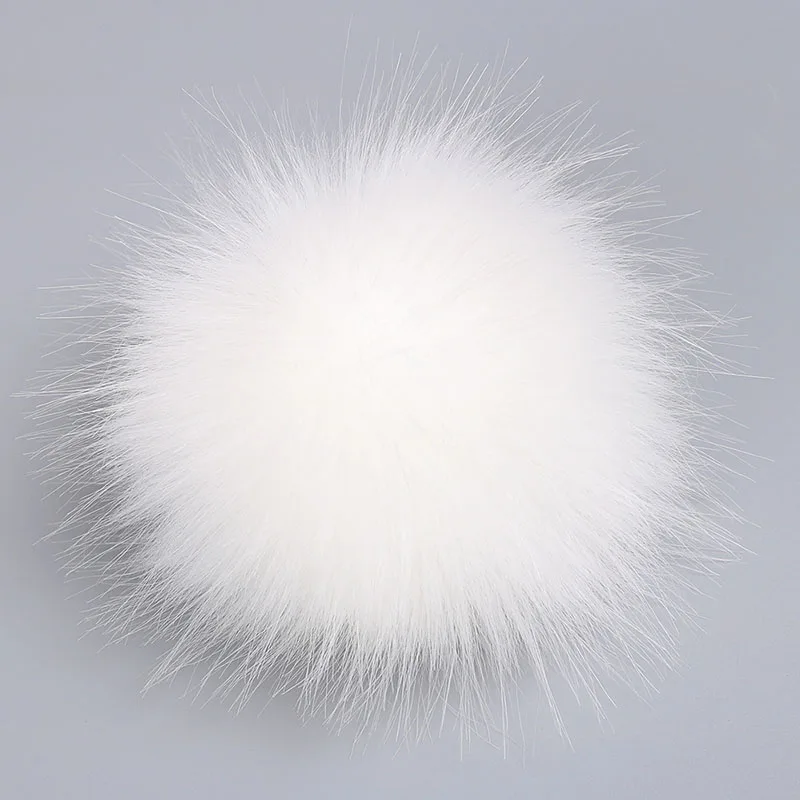 12cm DIY Luxury Fur PomPom Faux Fur Hot Hairball Hat Ball Pom Pom Large Hair Ball DIY Fur Pompon For Caps Bags Scarf Accessories