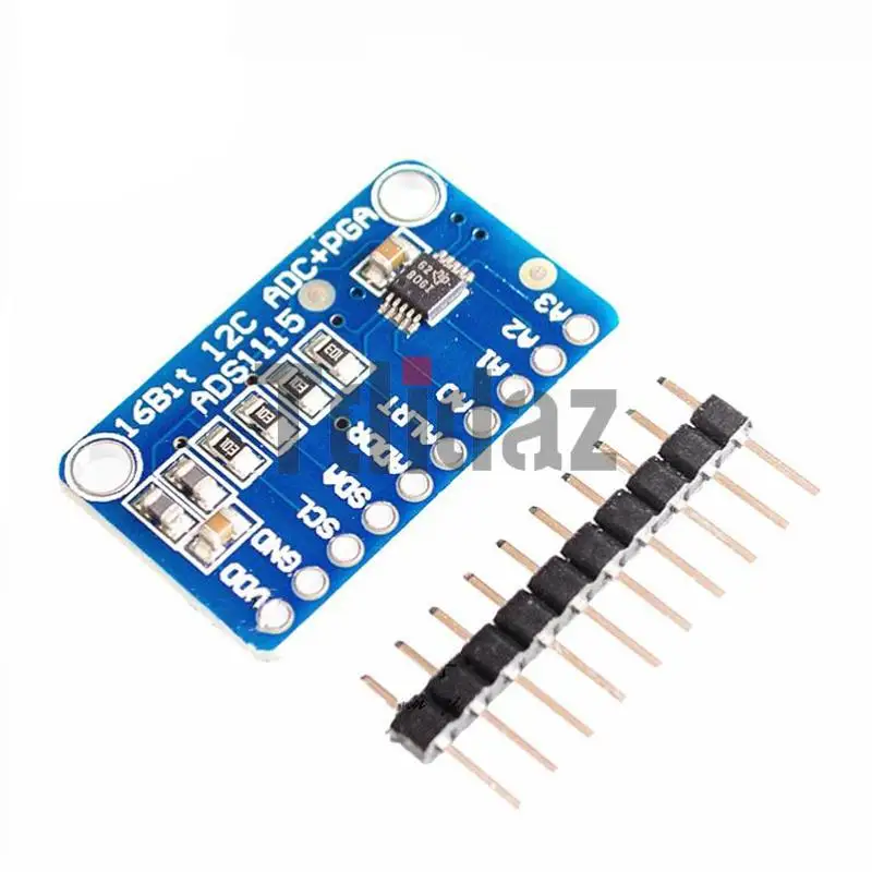 I2C ADS1115 ADS1015 16 Bit 12 Bit ADC 4 channel Module with Programmable Gain Amplifier 2.0V to 5.5V RPi