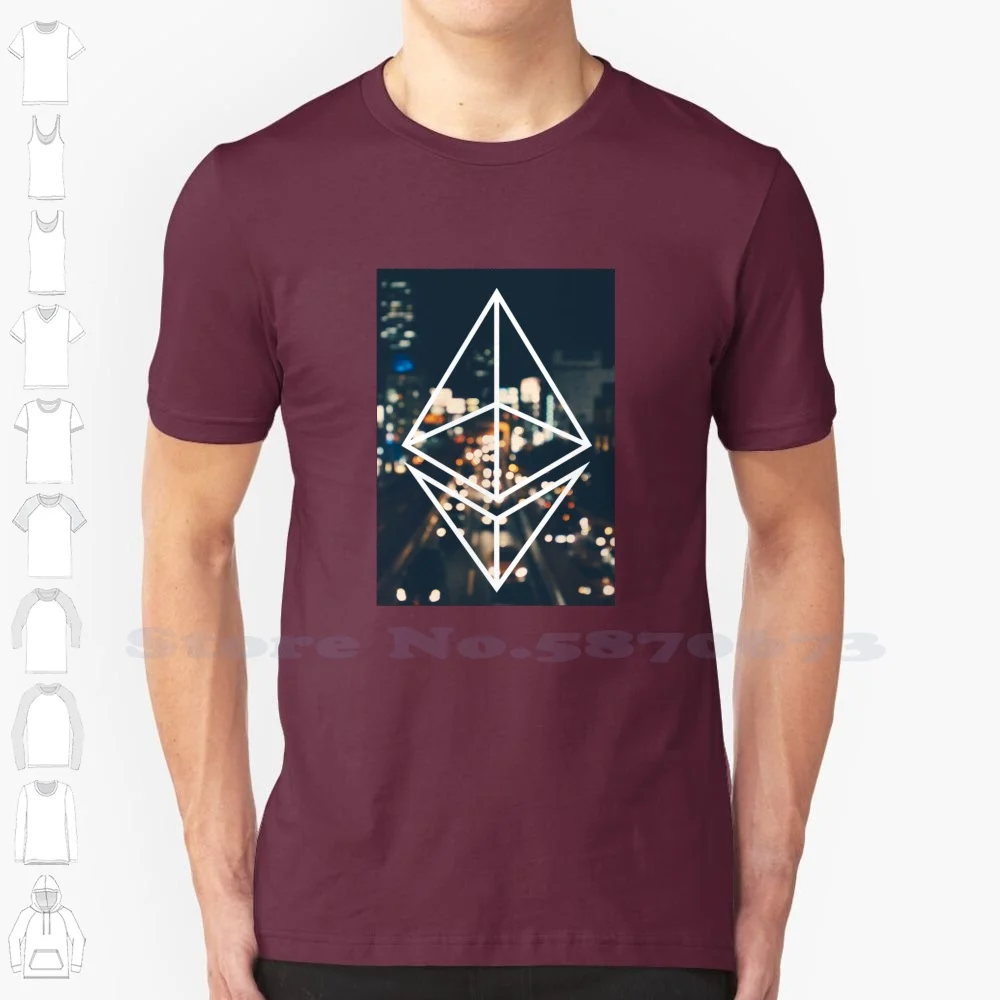 Ethereum 100% Cotton T-Shirt Ethereum Crypto Bitcoin Symbol Eth Ether