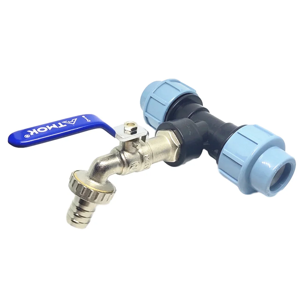 1 PCS IBC Tank Tap Adapter IBC Tank Thread Faucet With 1 Tube And 2 Curved Connectors Home Garden Irrigation Water Connector