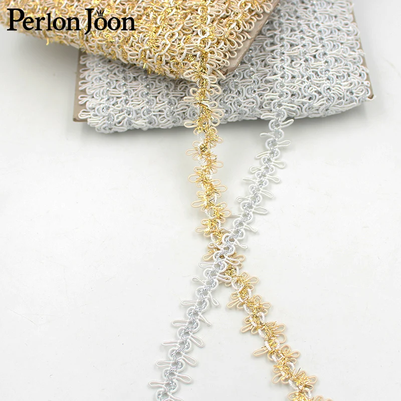 5 yards 2cm gold/silver elastic lace webbing DIY dance costume decoration home textile accessories curtain webbing trim ZD0412