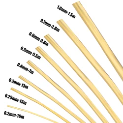 0.2/0.25/0.3/0.4/0.5/0.6/0.7/1mm Gold/Silver Color Colorfast Copper Wire DIY Bracelet Necklace Jewelry Craft Beading Wire String