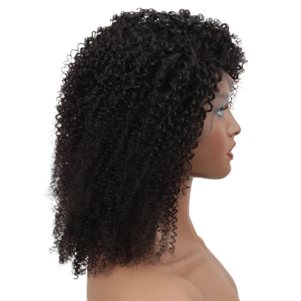 Trueme Afro Kinky Xoăn Ren Bob Tóc Giả Brazil Ren Phía Trước Tóc Giả Tóc Con Người Pre-Ngắt Jerry Tóc Xoăn Con Người ren Tóc Giả Cho Phụ Nữ