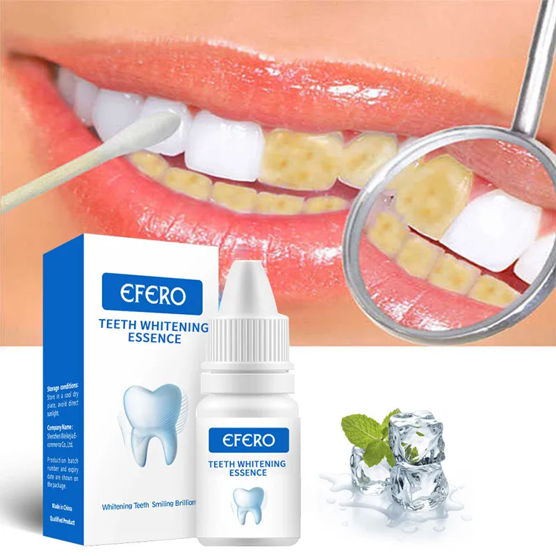 Teeth Whitening Essence Powder Oral Hygiene Whiten Teeth Cleaning Serum Effective Remove Tooth Stains Plaque Teeth Fresh Breath